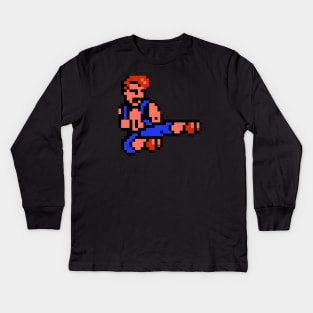 Old School Games - Double Dragon Kids Long Sleeve T-Shirt